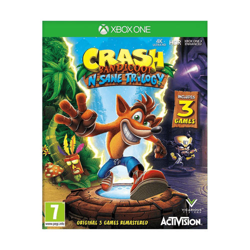 Crash Bandicoot N. Sane Trilogy – predný obal hry pre Xbox One