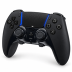 Sony DualSense Edge Midnight Black pre PS5 – čierny ovládač, pohľad z uhla