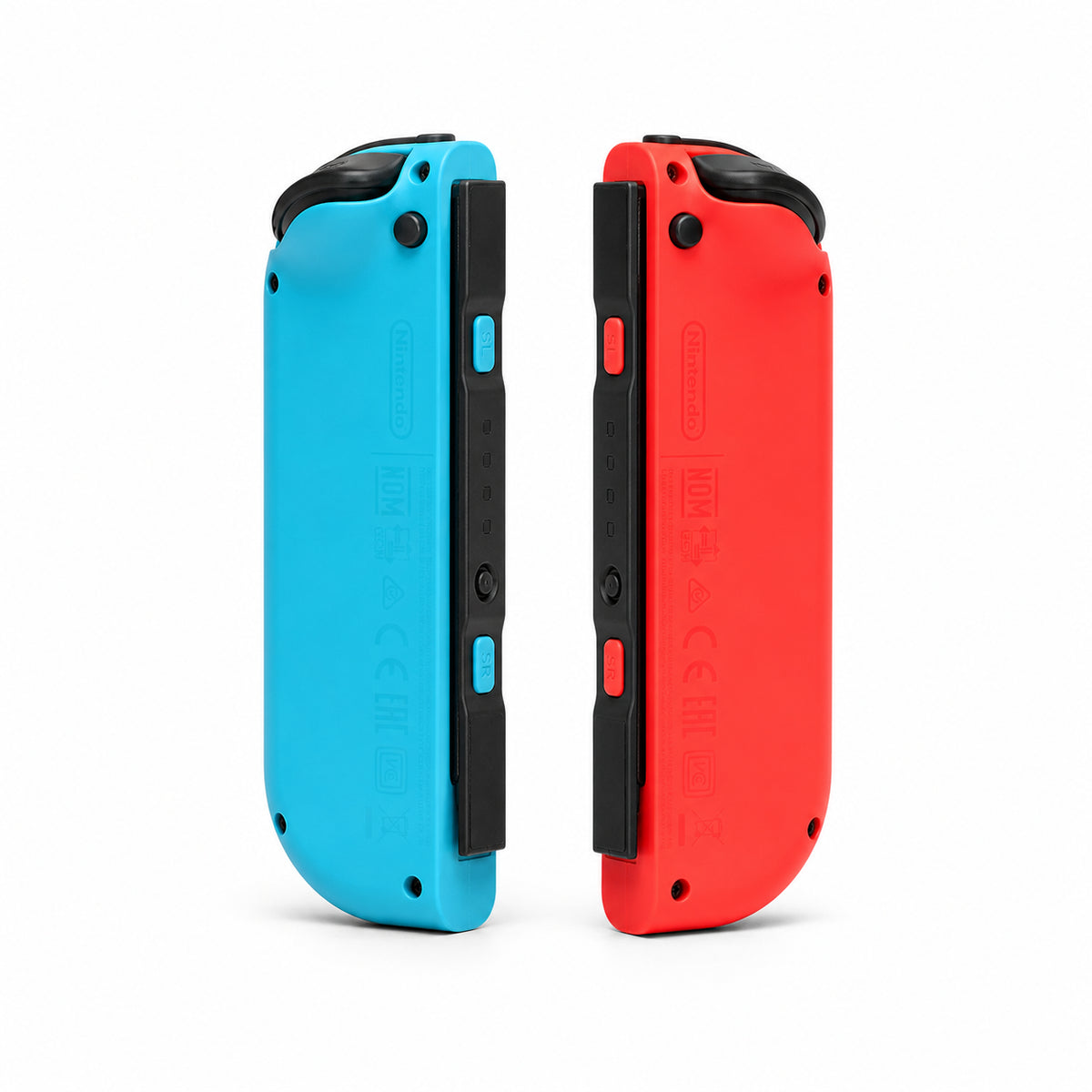 Nintendo Joy-Con — pár ovládačov — pohľad zozadu