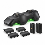 PDP Dual Ultra Slim Charge System pre Xbox s batériami a krytmi — pohľad spredu