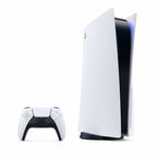 Sony PlayStation 5 — pohľad spredu s ovládačom