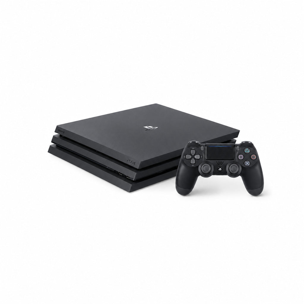 Sony PlayStation 4 Pro (1 TB) — pohľad spredu s ovládačom