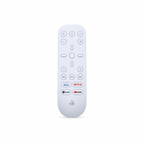 Sony PlayStation 5 Media Remote – čelný pohľad na bielom pozadí