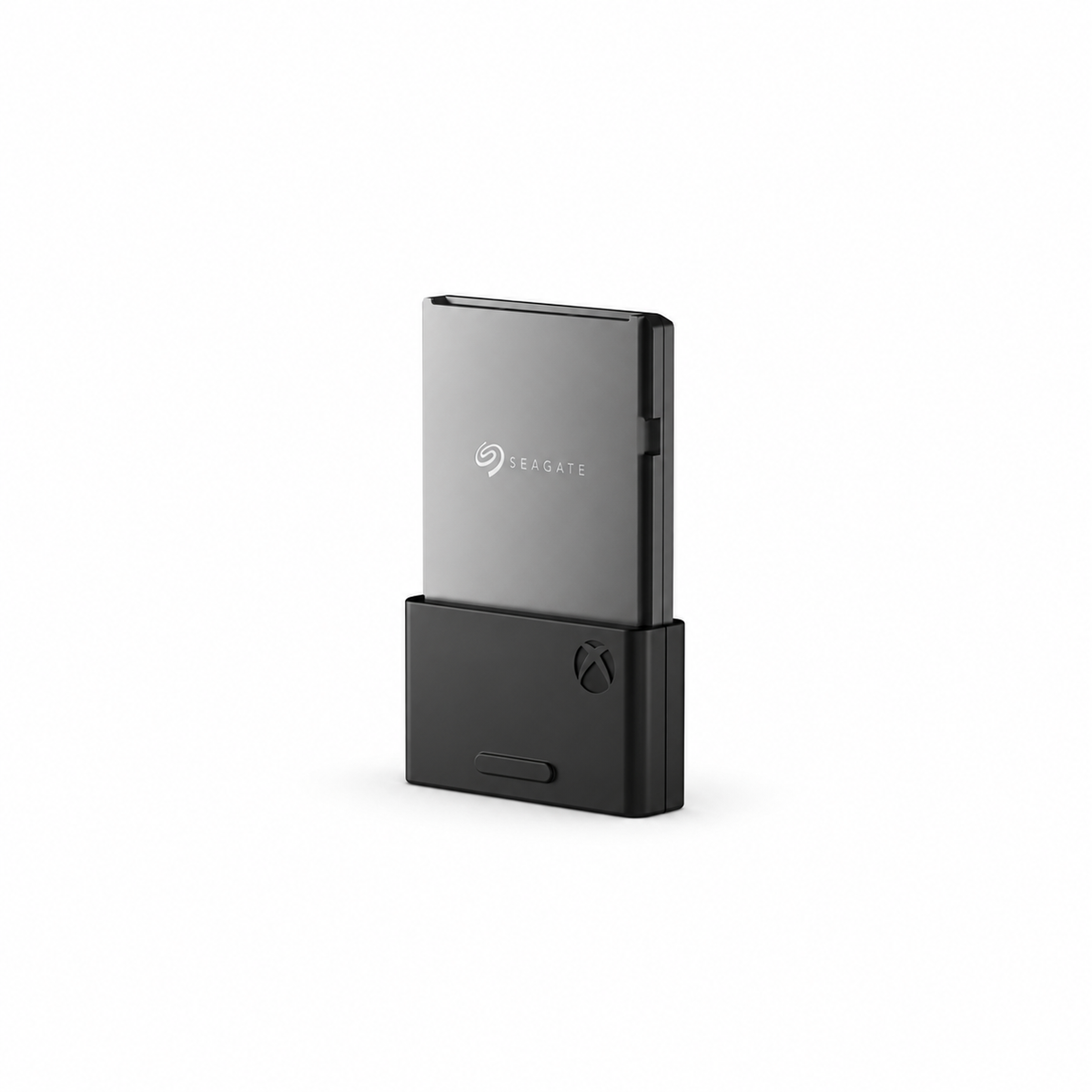 Seagate Storage Expansion Card 1 TB pre Xbox Series X|S – šikmý pohľad sprava na bielom pozadí