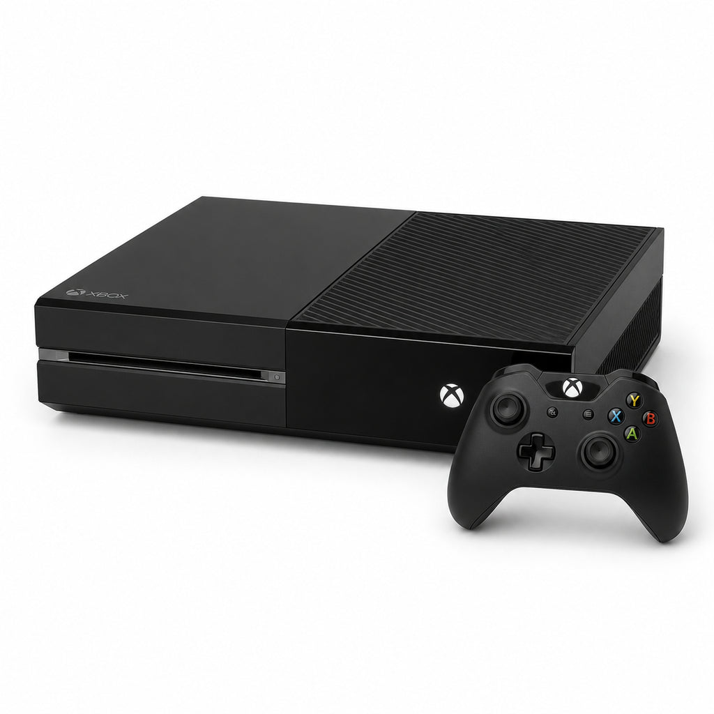 Microsoft Xbox One (500 GB) — pohľad spredu s ovládačom
