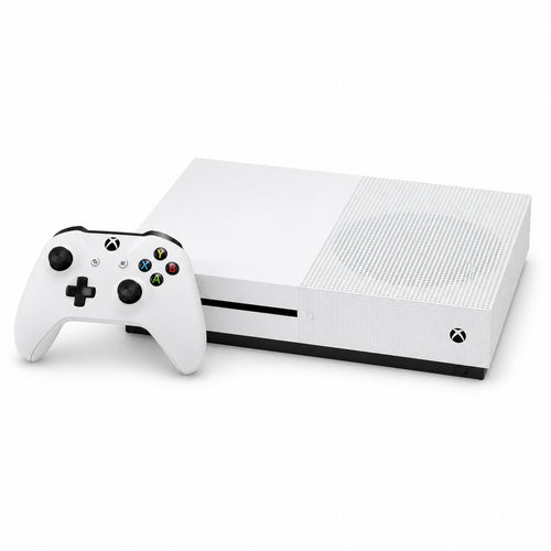 Microsoft Xbox One S (1 TB) — pohľad spredu s ovládačom