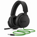 Microsoft Xbox Stereo Headset — bočný pohľad s mikrofónom a dlhým zeleným káblom